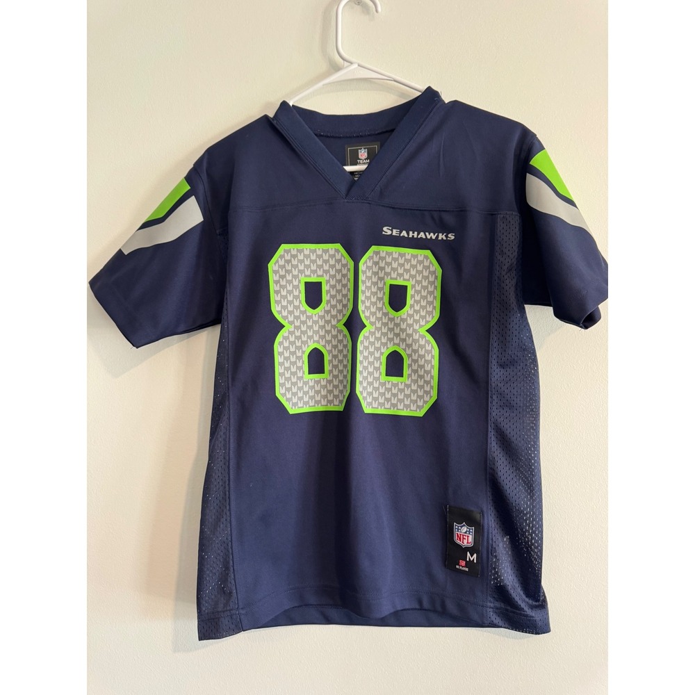 NFL Team Apparel Jimmy Graham Seahawks Youth Medium 10/12 Navy Blue Jersey 88‎